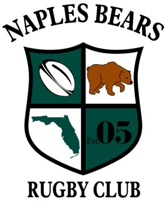 Naples Bears Rugby Club Black text PNG