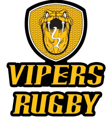 VIPERS RUGBY BLACK OUTLINE