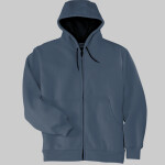 Heavyweight Full Zip Hooded Sweatshirt with Thermal Lining