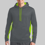 Sport Wick ® Fleece Colorblock Hooded Pullover