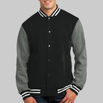 Fleece Letterman Jacket