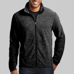 Heather Microfleece Full Zip Jacket